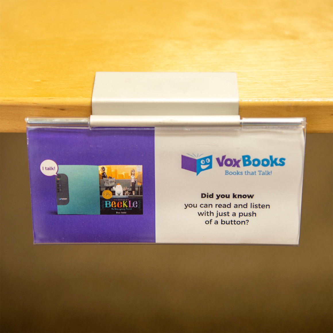 Shelf Talker VOX Books
